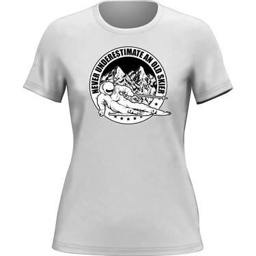 Never Underestimate An Old Skier T-Shirt for Women